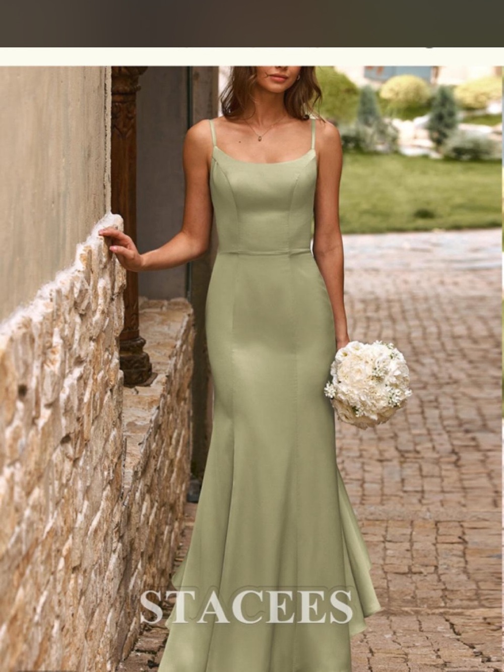 Stacees Celadon bridesmaids dress NEVER BEEN WORN